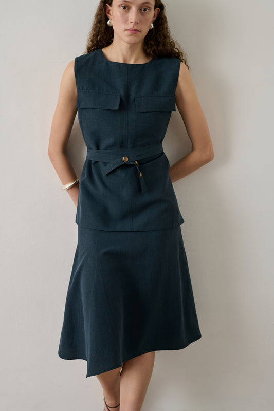 Jupe Gali - Pétrole - Femme