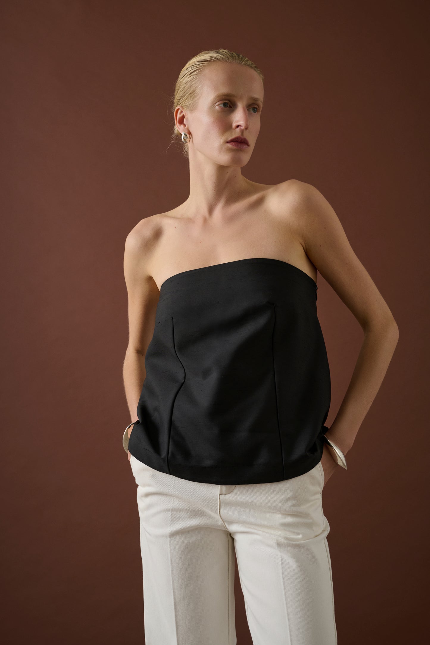 Top Ida - Noir - Laine - Femme