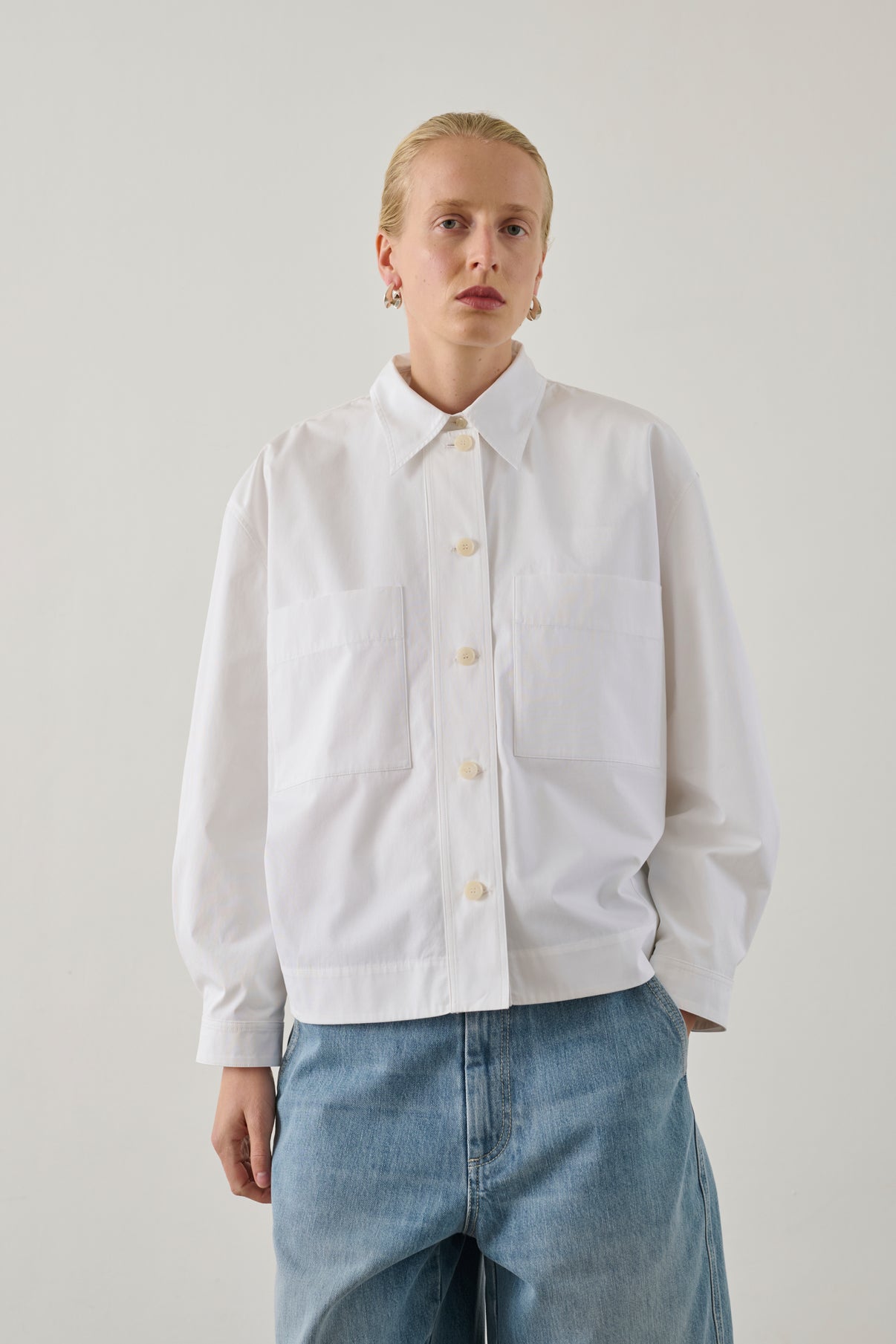 Chemise Hortense - Blanc - Coton - Femme vue 1