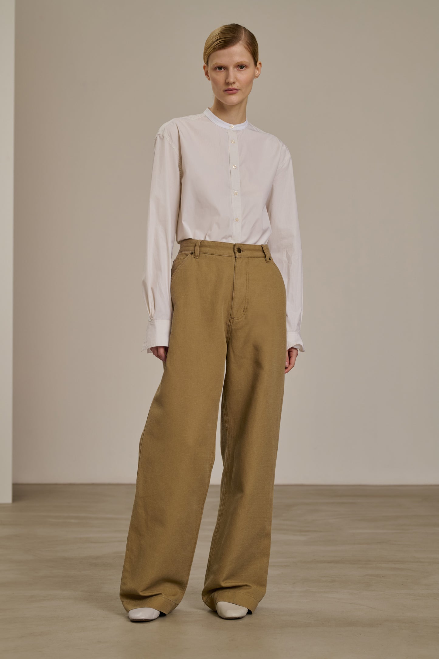 Pantalon Carl - Beige - Coton - Femme